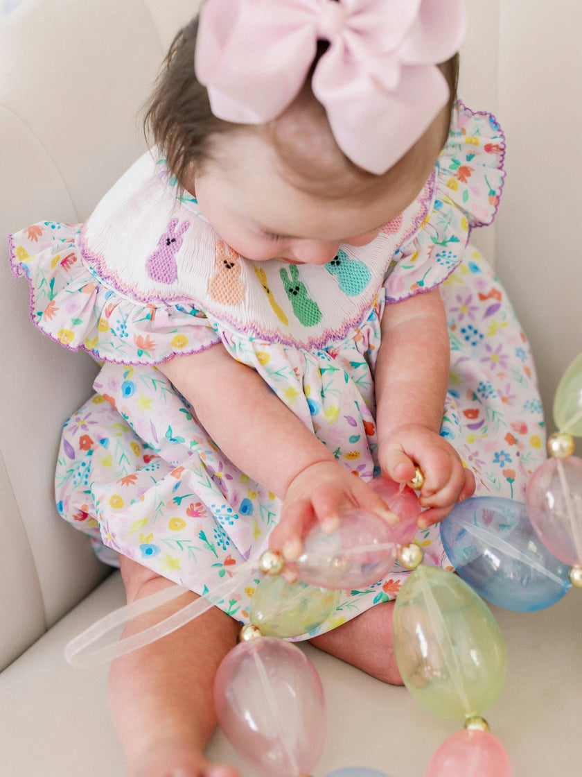 Serenity Bunny Smocked Bubble
