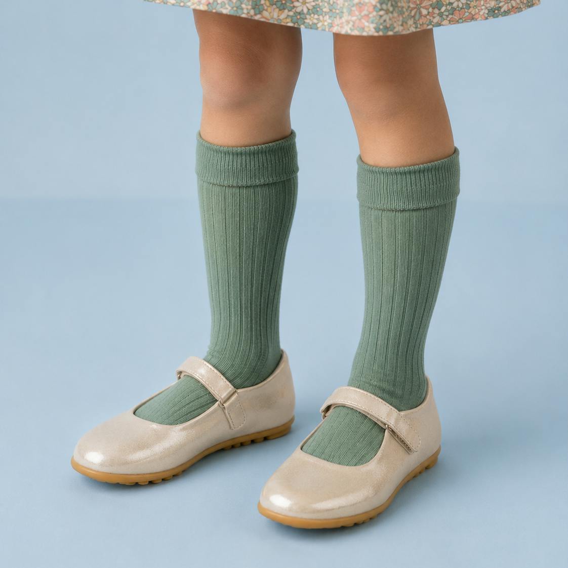 Toddler Bare Mary Jane | Talc Leather