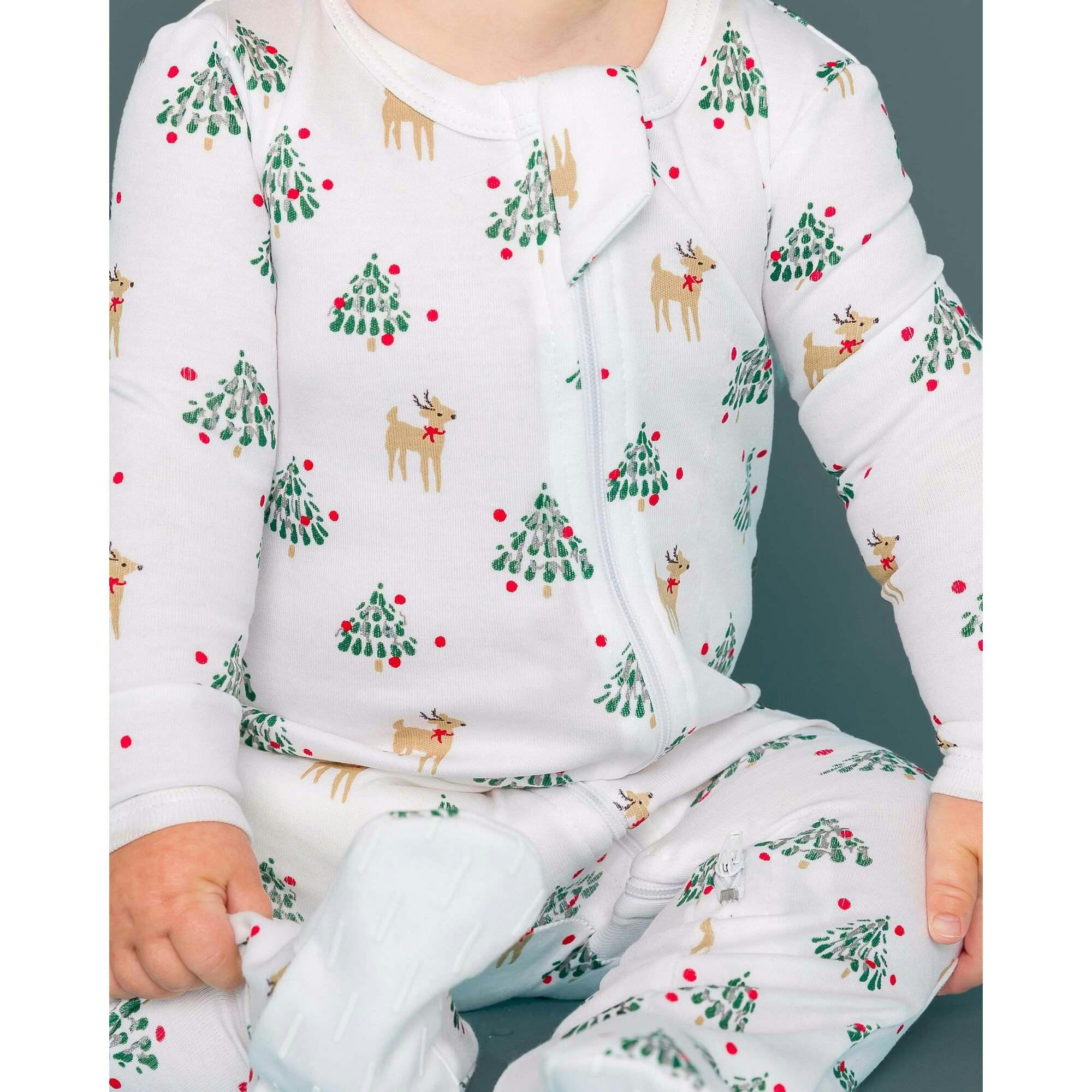 The Organic Zipper Footie [Tinsel Trees]