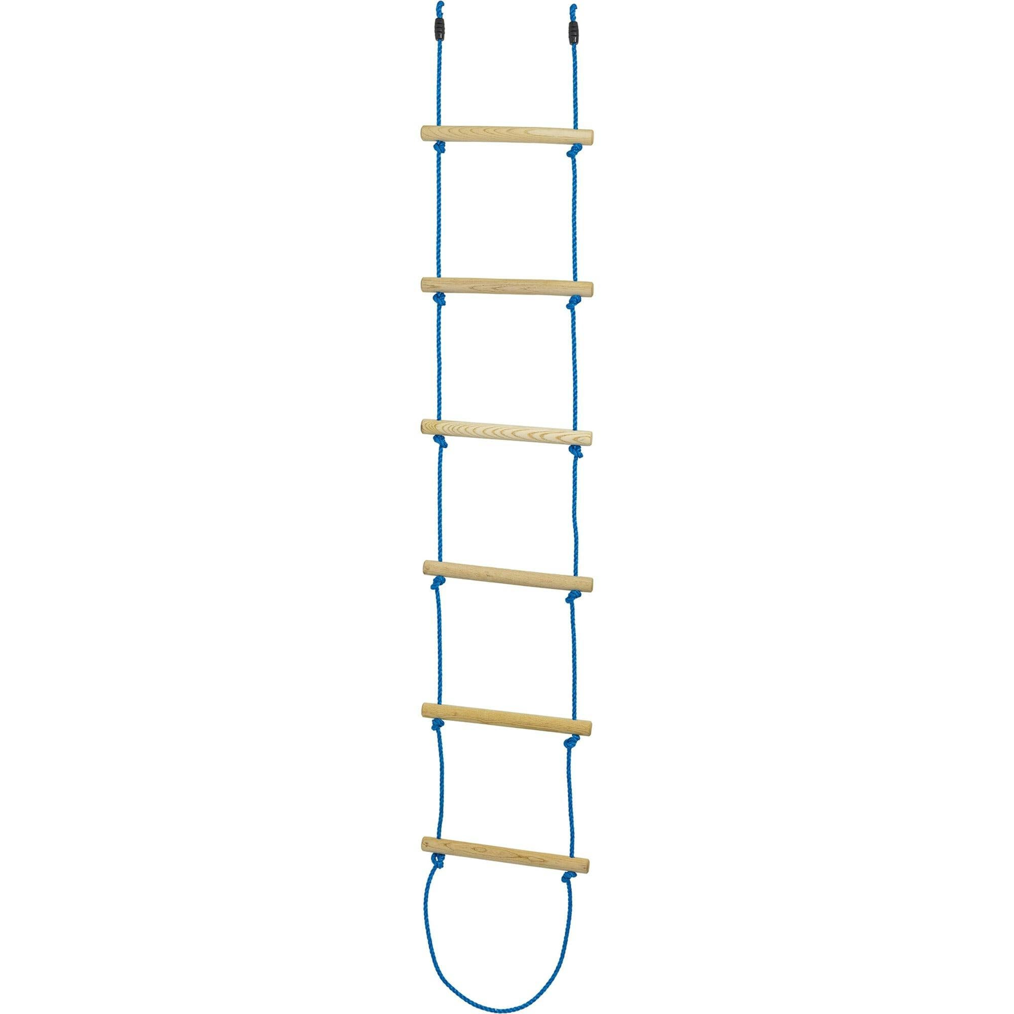 Treslines: Climbing Rope Ladder 7 ft - Hang From A Tree Or Treslines Lines