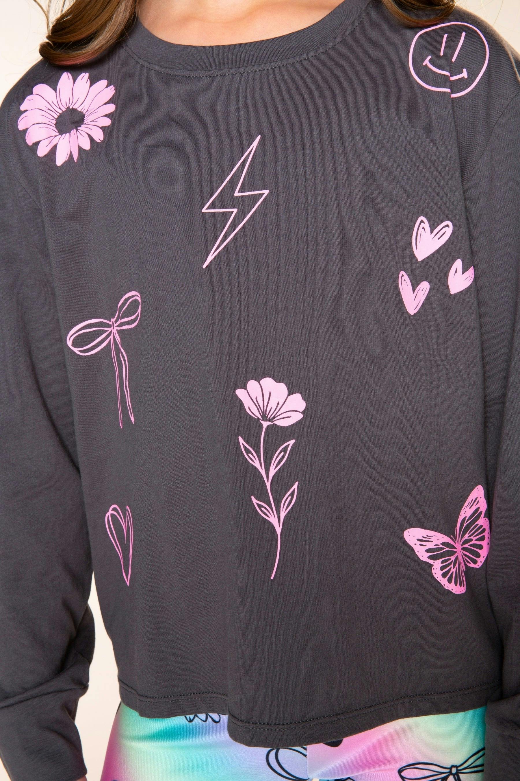 Washed Cotton Long Sleeve Easy Tee