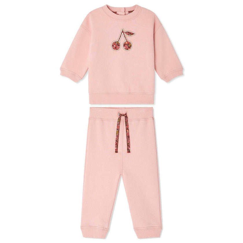 BONPOINT Dahlia Soft Baby Set - PInk Rose