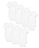 Baby's Pima Short Sleeve Onesie Set in French Lessons Pink