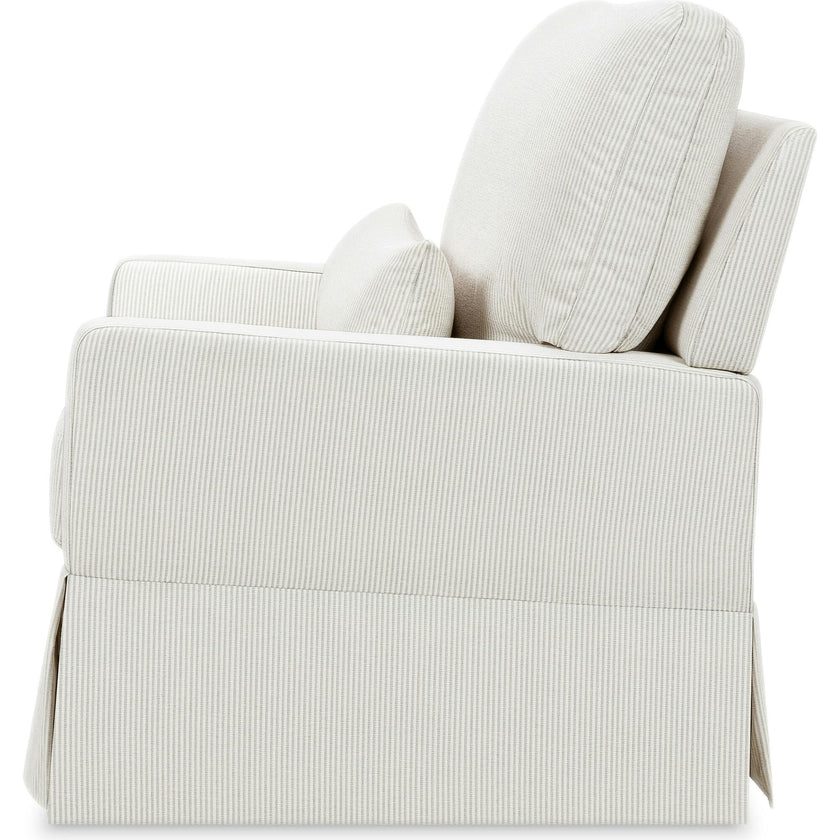 Crawford Performance Eco-Weave Pillowback Chair & a Half Comfort Swivel Glider