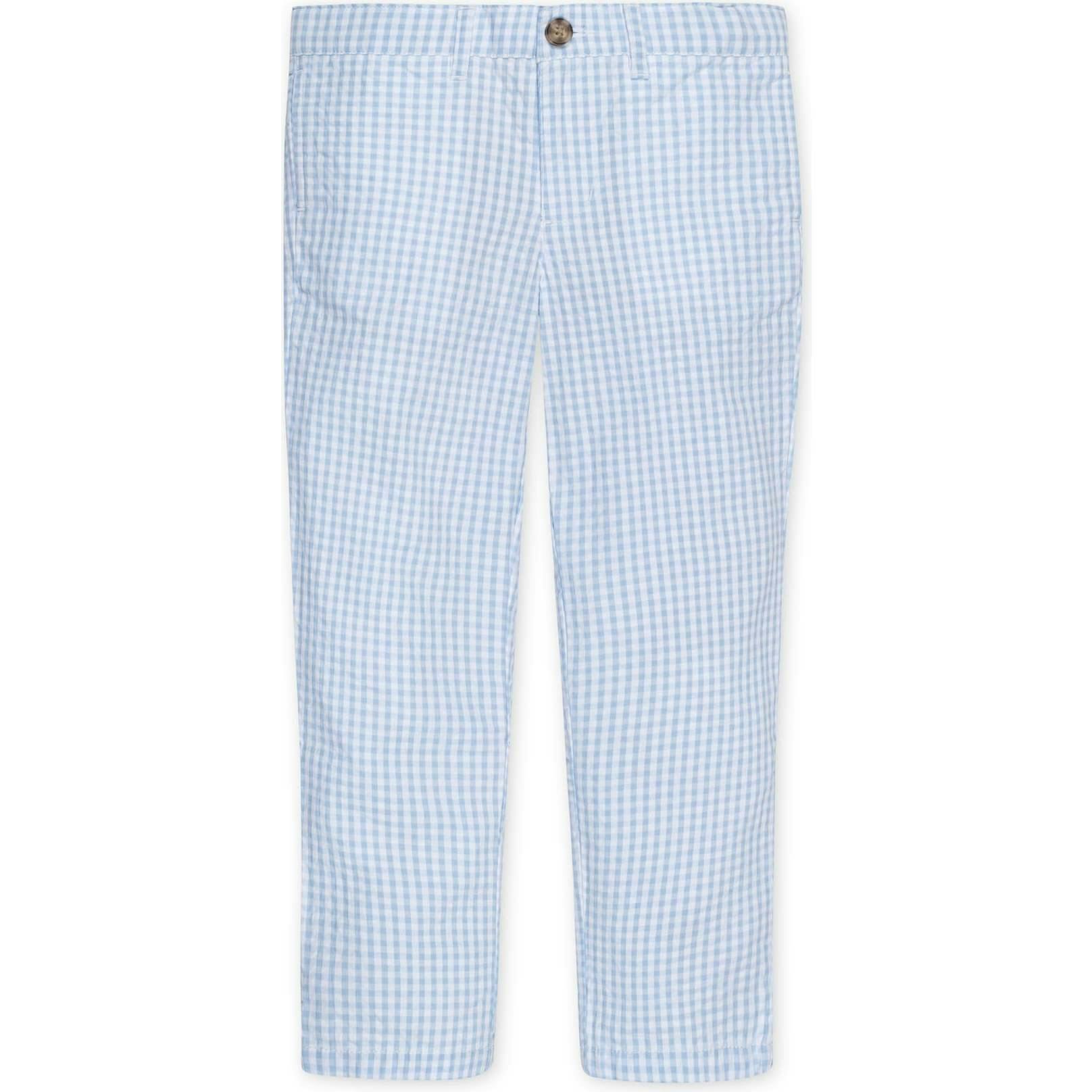 Organic Seersucker Suit Pant, Blue