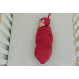 Berry Rib Knit Swaddle Blanket