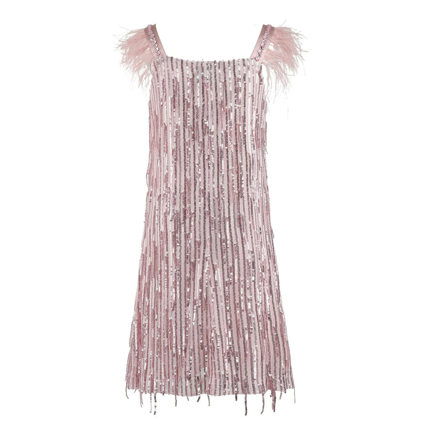 Mila Feather Party Dress