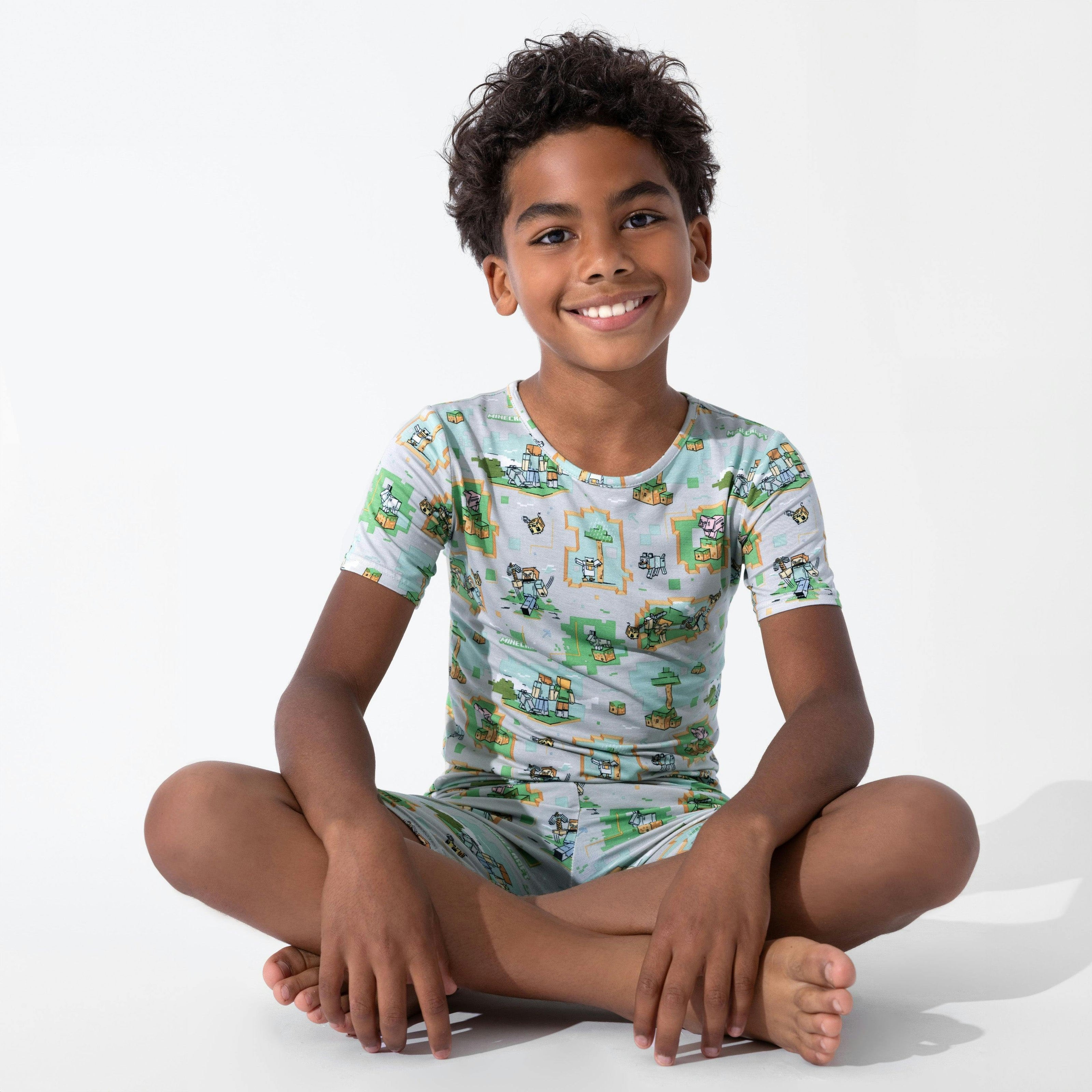 Minecraft Overworld Dreams Kids Pajama Short Set