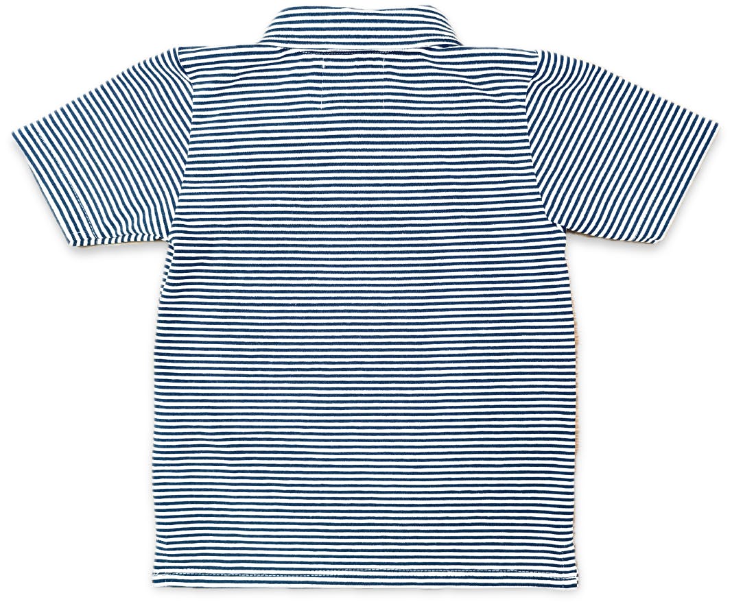 Banks Polo in Navy Stripe