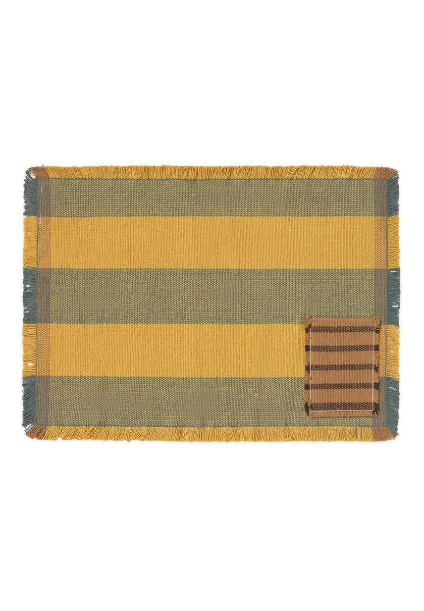 Set of 2 Handloom Placemats Pocket
