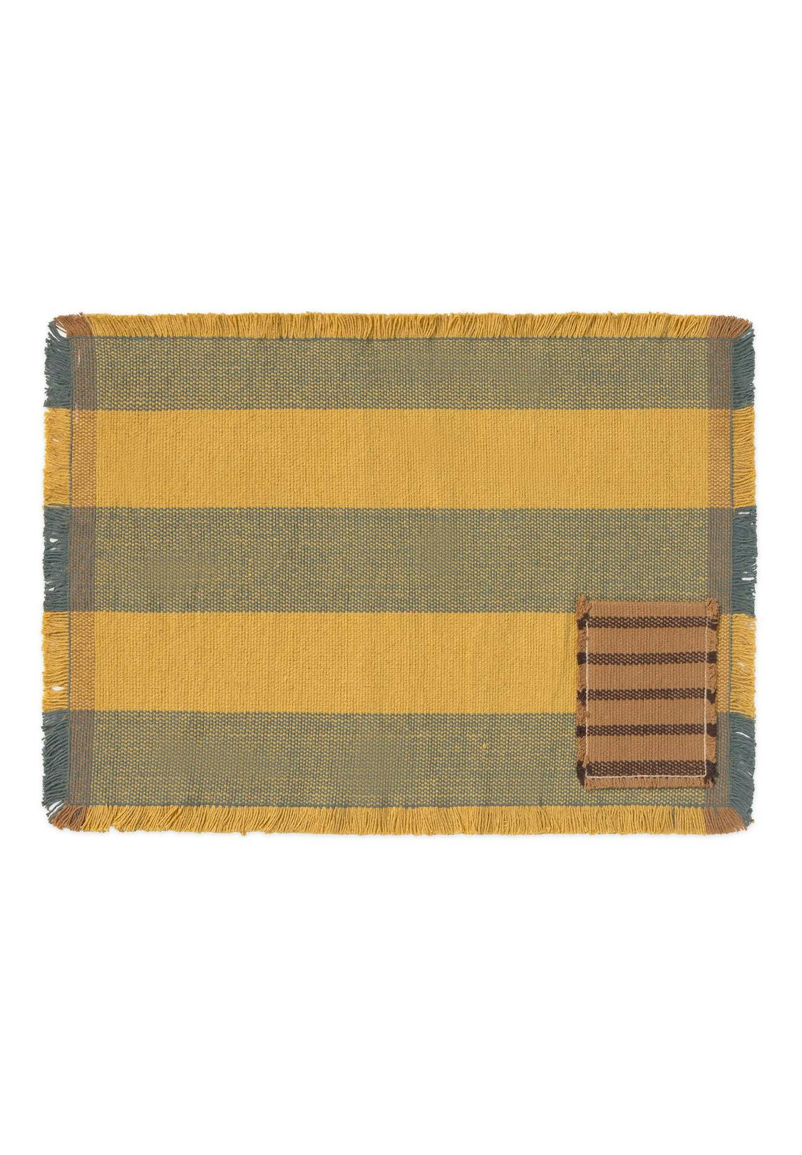 Set of 2 Handloom Placemats Pocket