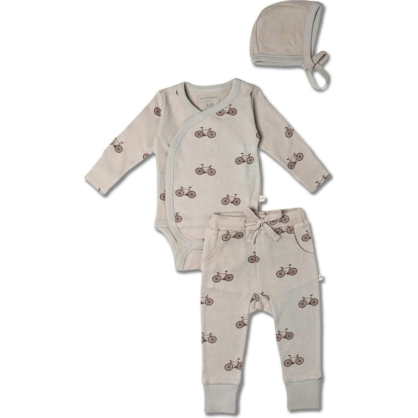 Organic Kimono Onesie & Pants Set