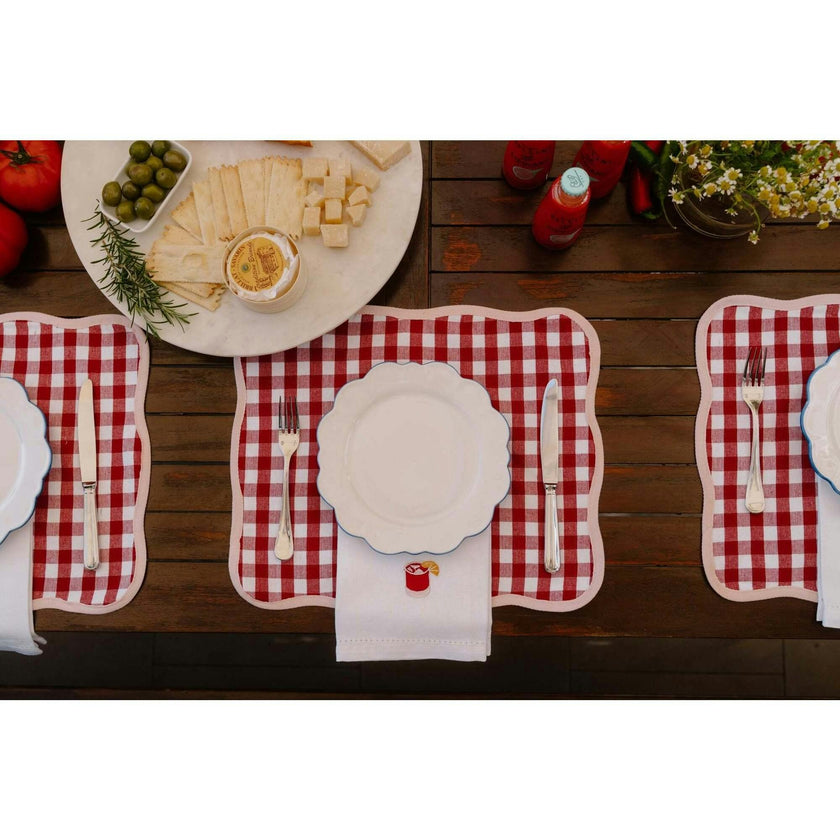 'Negroni' Dinner Napkins (Set of 4)