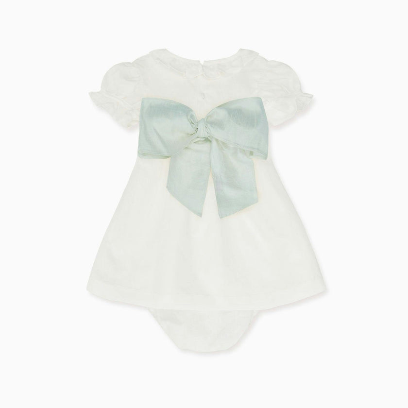Vega Ceremony Baby Girl Set with Silk Sash