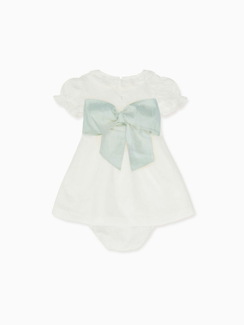 Vega Ceremony Baby Girl Set with Silk Sash