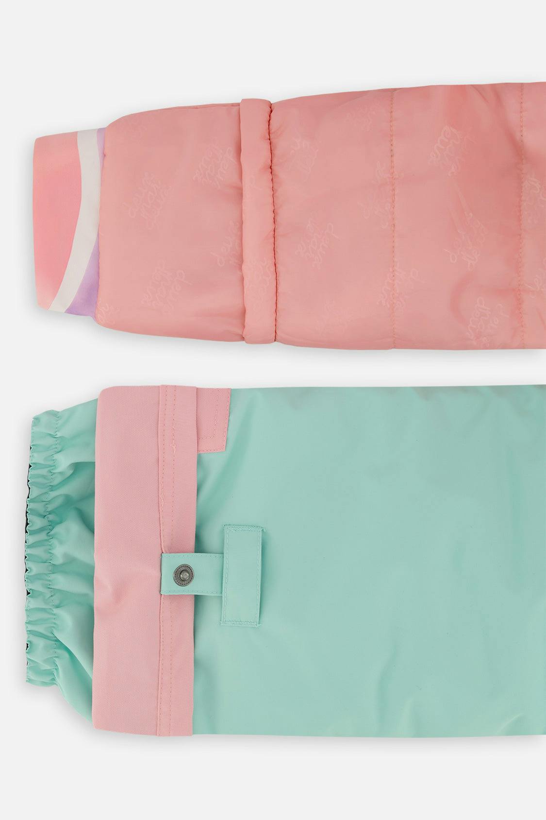 Two Piece Play Snowsuit Multicolored Line Print