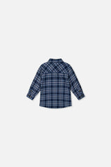 Baby Plaid Shirt Blue And White