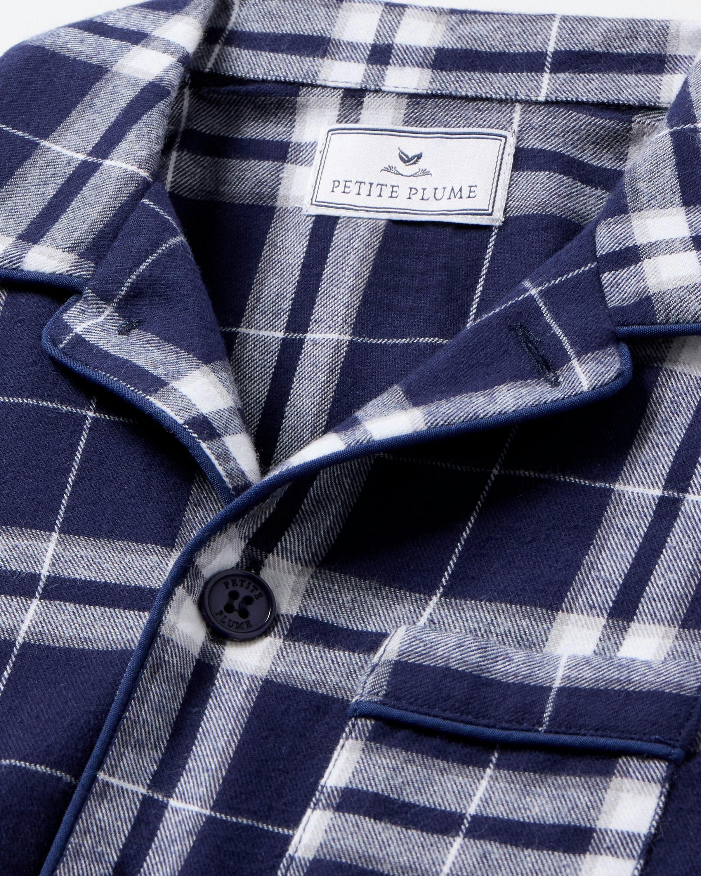 Kid's Brushed Twill Pajama Set in Oxford Tartan
