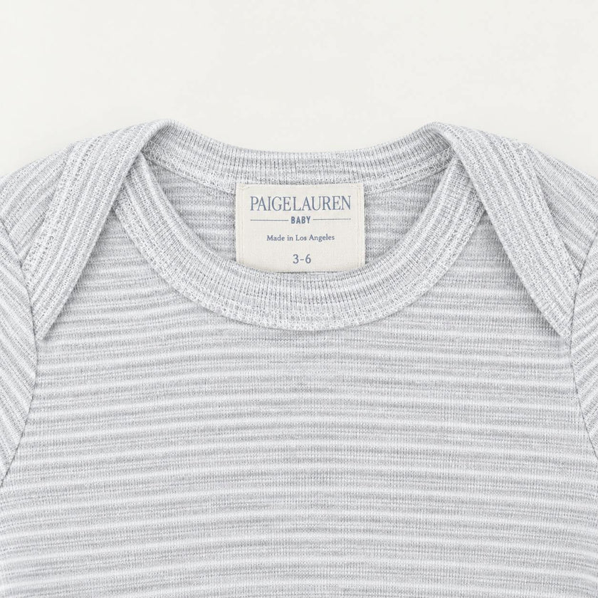 Rib Lap Tee Footie Pajama