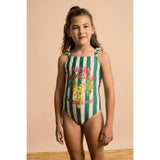 UVAS STRIPED SWIMSUIT GREEN