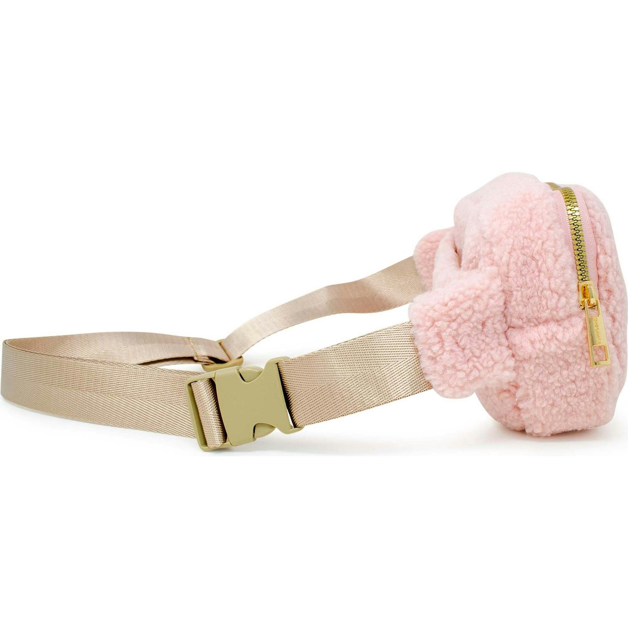 Fuzzy Belt Bag with Heart for Kids