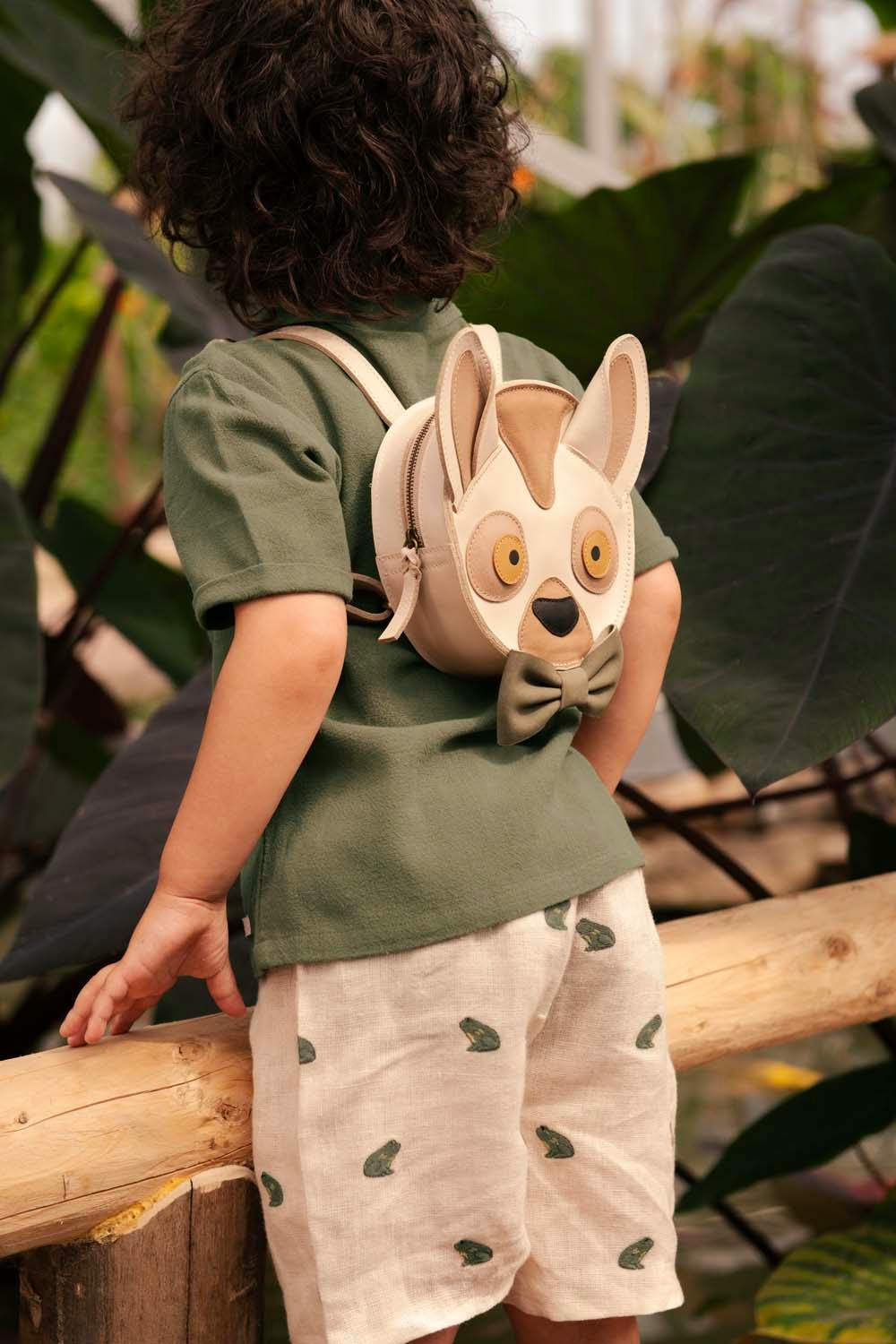Tendo Backpack | Festive Lemur | Ivory Classic Leather