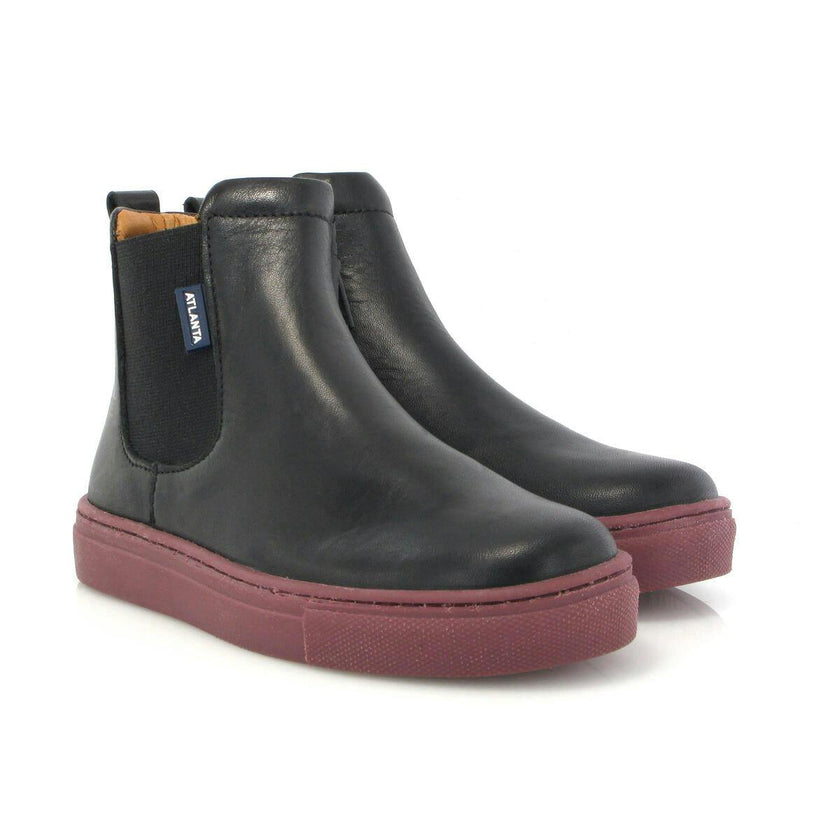 Sneaker Boots, Smooth Black