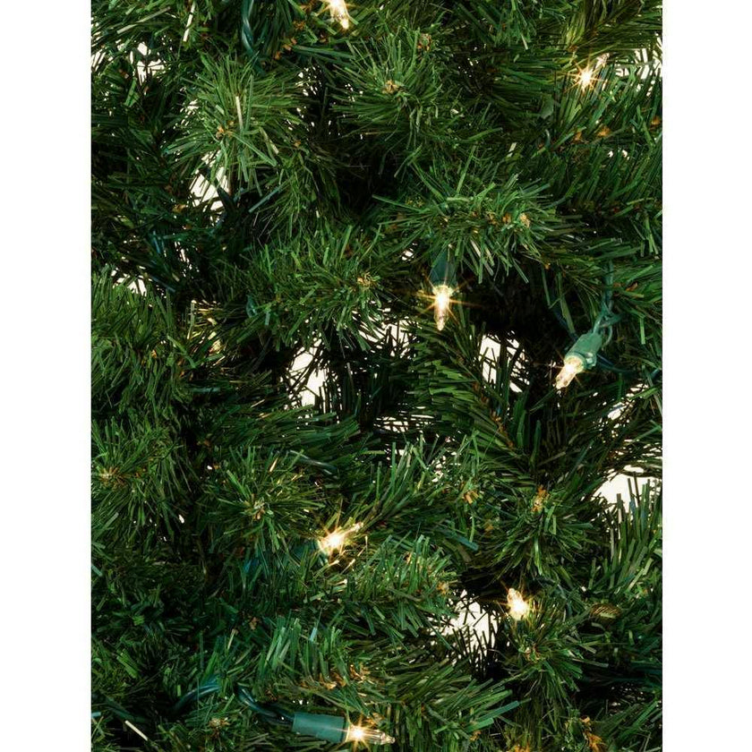 48-Inch Pre-Lit Norway Pine Wall Tree