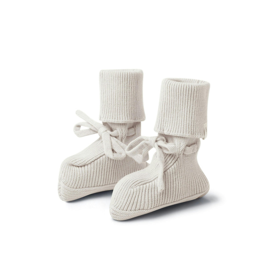 Knitted Booties Blue