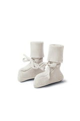 Knitted Polyester-Viscose Blend Booties