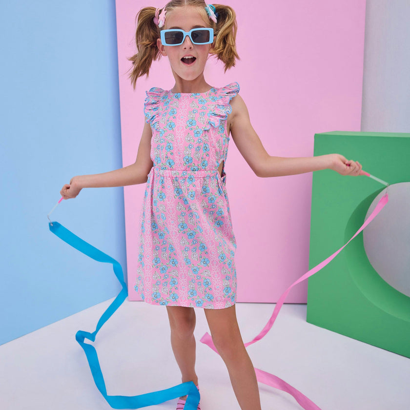 Cutout Dress - Spring Marguerite Floral