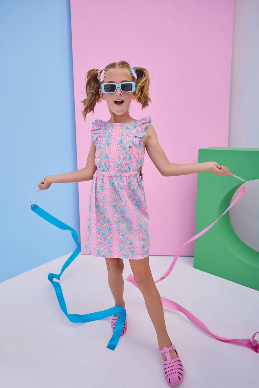 Cutout Dress - Spring Marguerite Floral