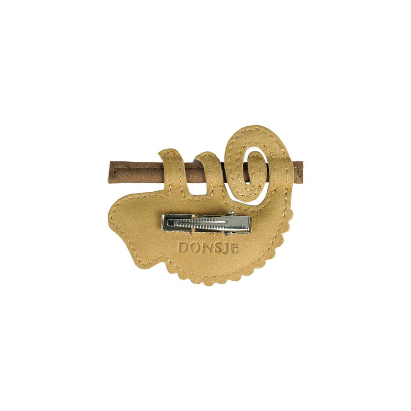 Talei Clip | Yellow Chameleon | Khaki Nubuck