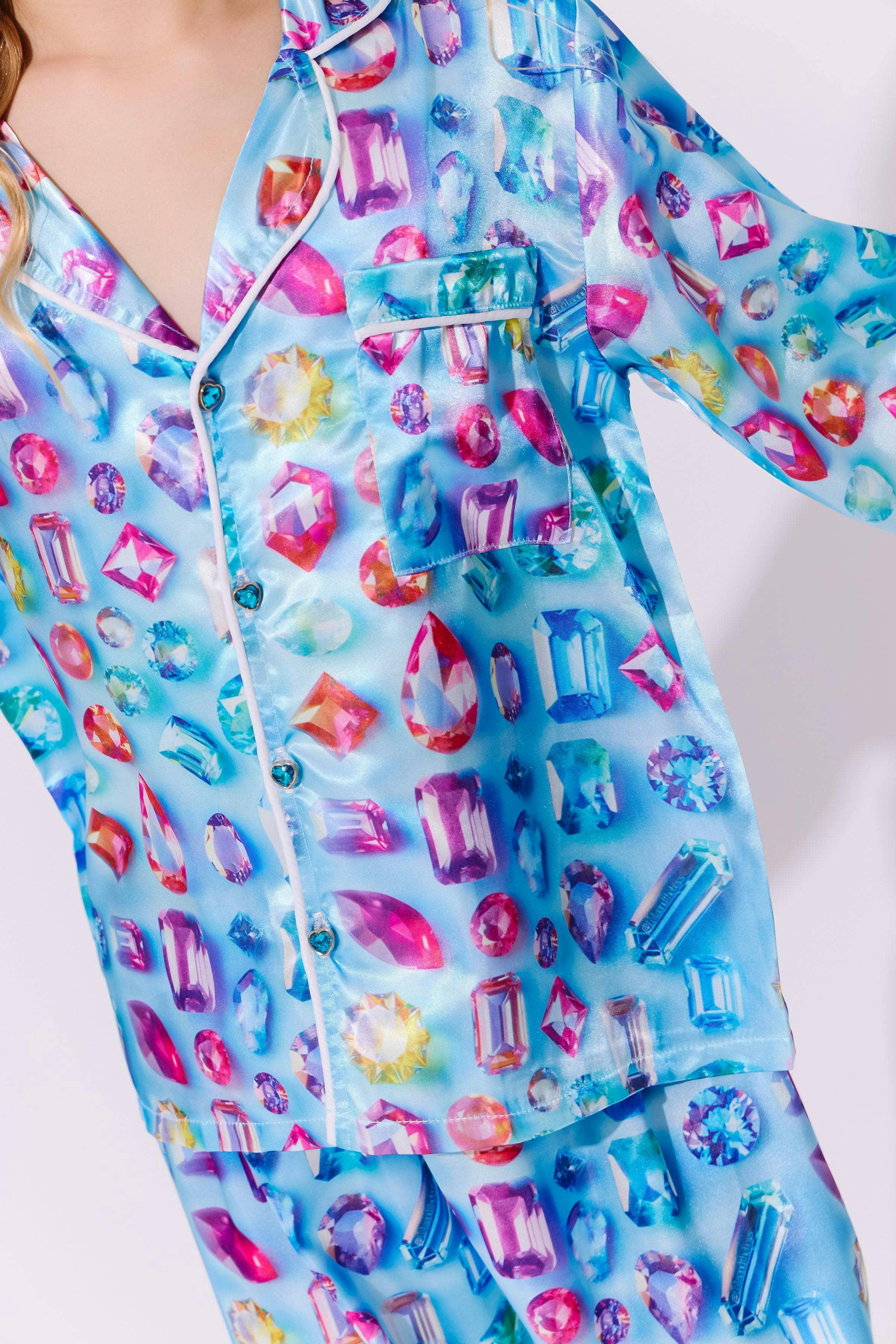 Bejeweled Silk Set