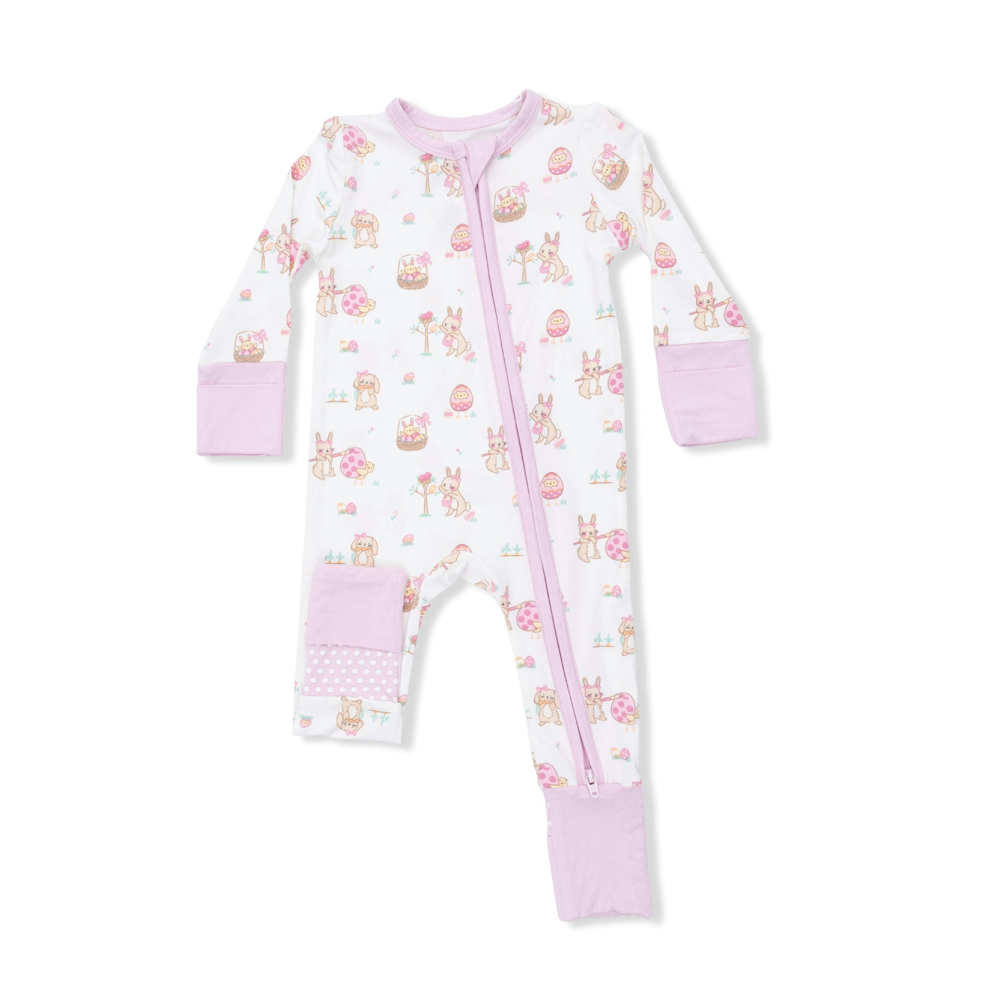Easter Egg Hunt Pink - Convertible Romper