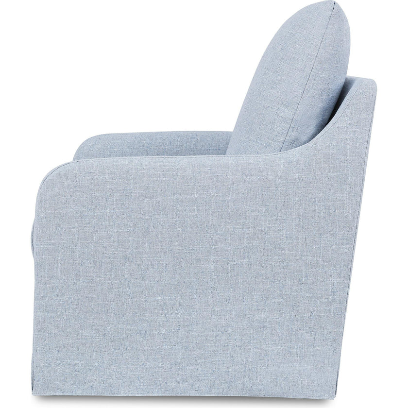 Reese Eco-Linen Slip Cover Swivel Glider
