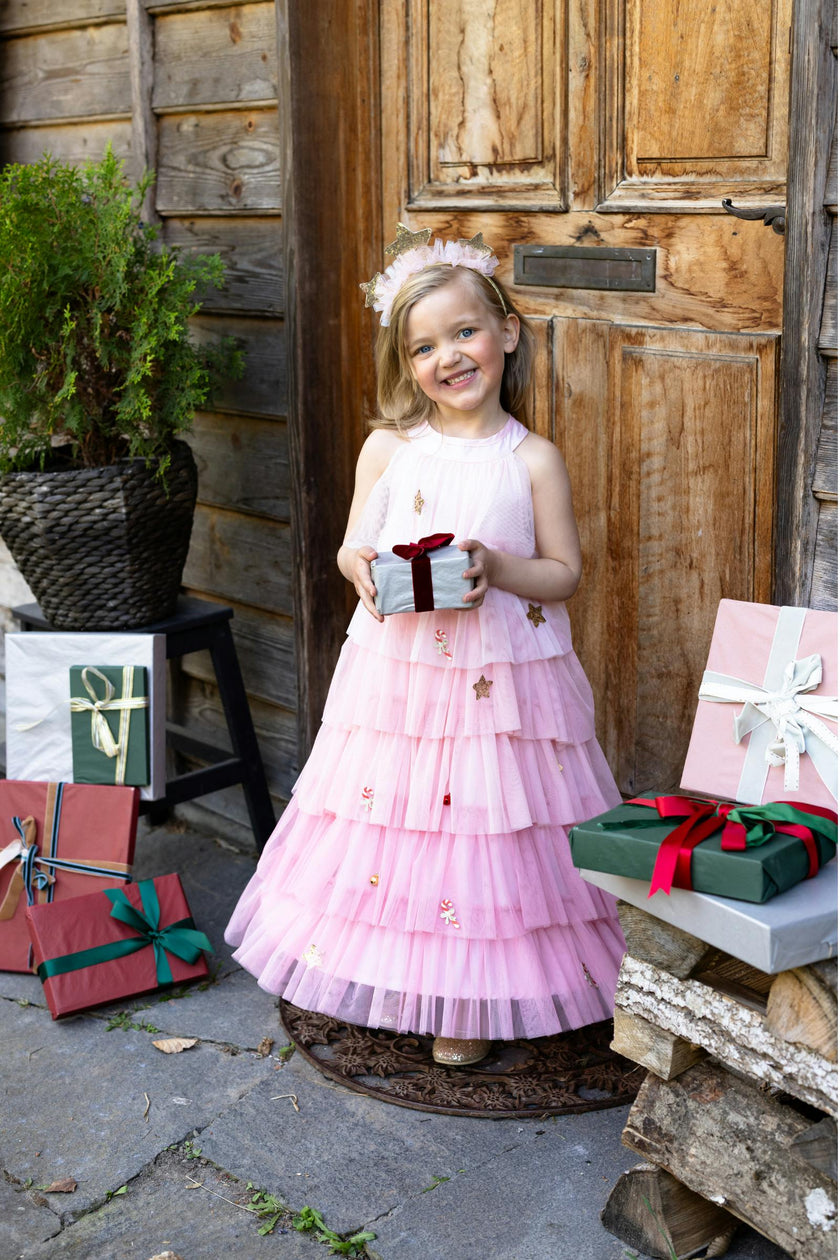 Christmas Tree Dress & Headpiece
