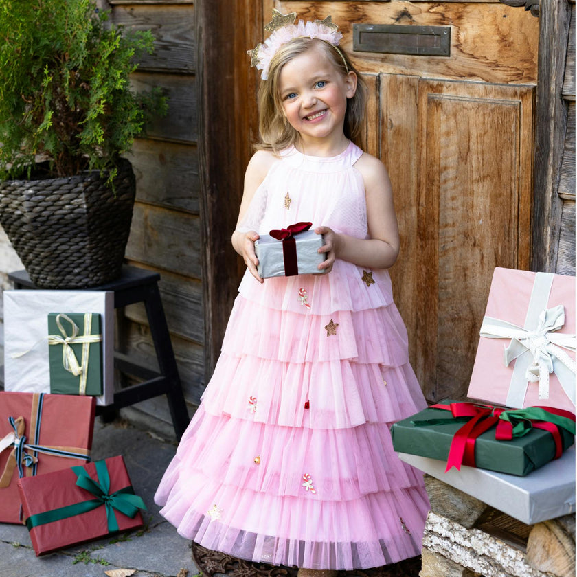 Christmas Tree Dress & Headpiece