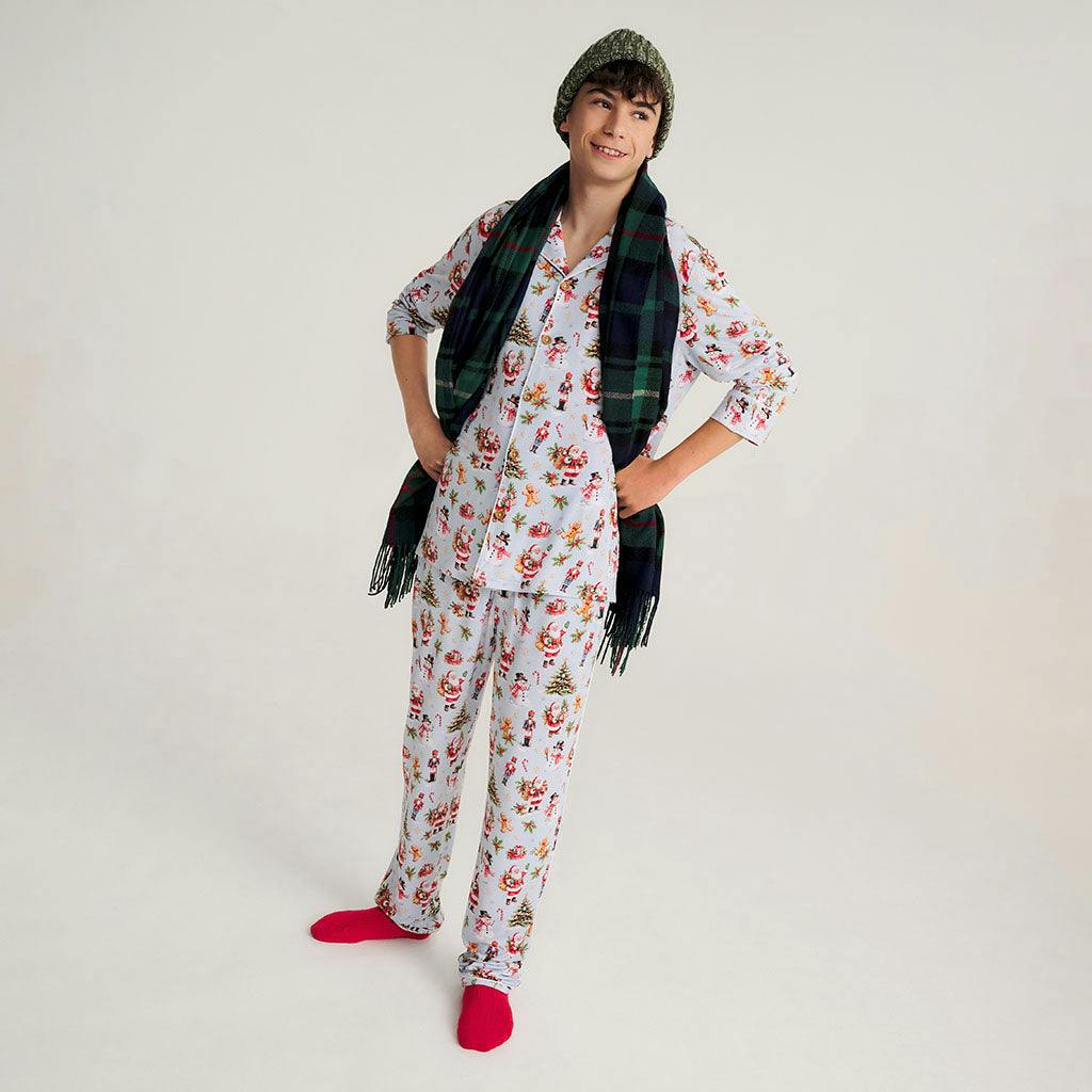 Saint Nicolas Men's Luxe Pajama Pant Set