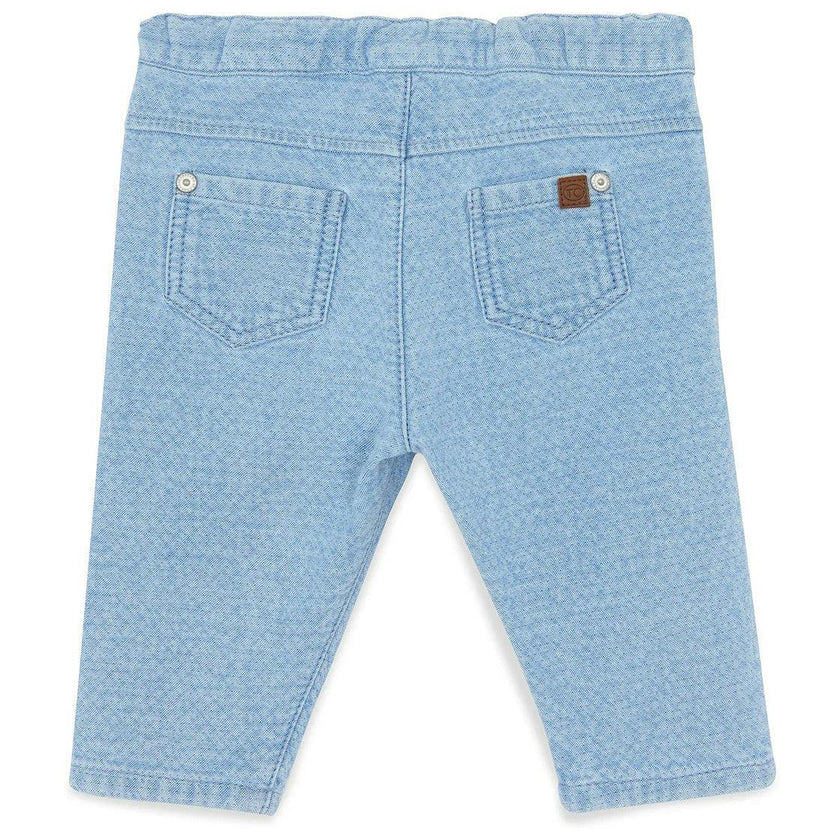 TARTINE ET CHOCOLAT Chambray Denim Baby Pants