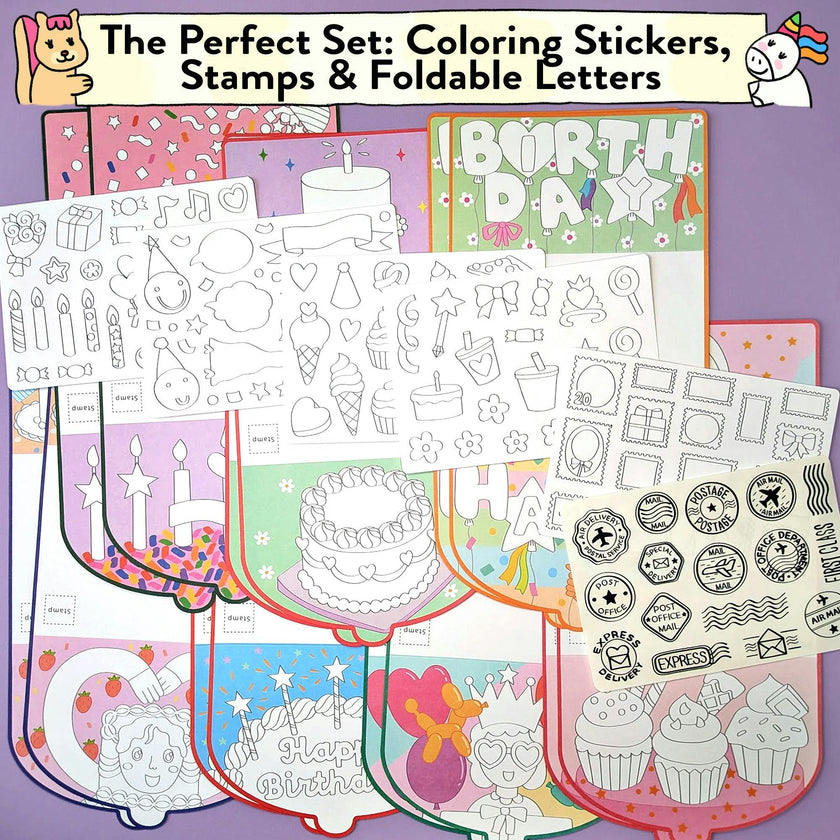 Happy Birthday Card & Sticker Kit