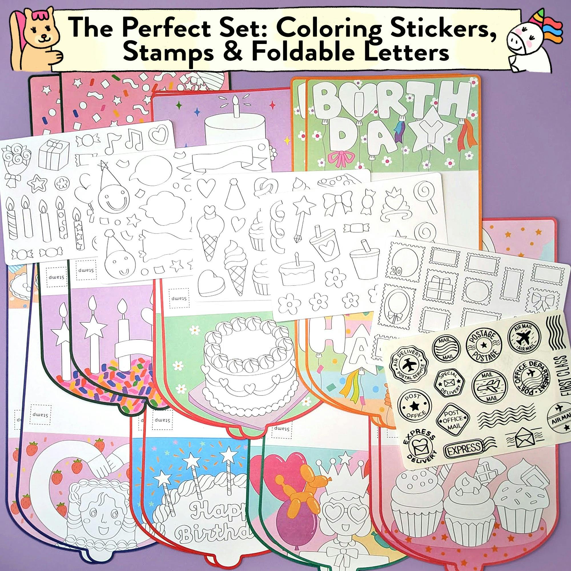 Happy Birthday Card & Sticker Kit
