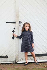Vintage Victorian Long Sleeve Ruffle Cuff Comfort Fit Short Dress