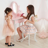 Teamson Kids Wooden Princess Rapunzel 2-pc. Vanity Set