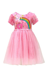 Rainbow Gem Tie Dye Dress