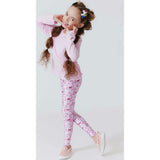 Girls Lettuce Edge Crew Neck Long Sleeve T-Shirt