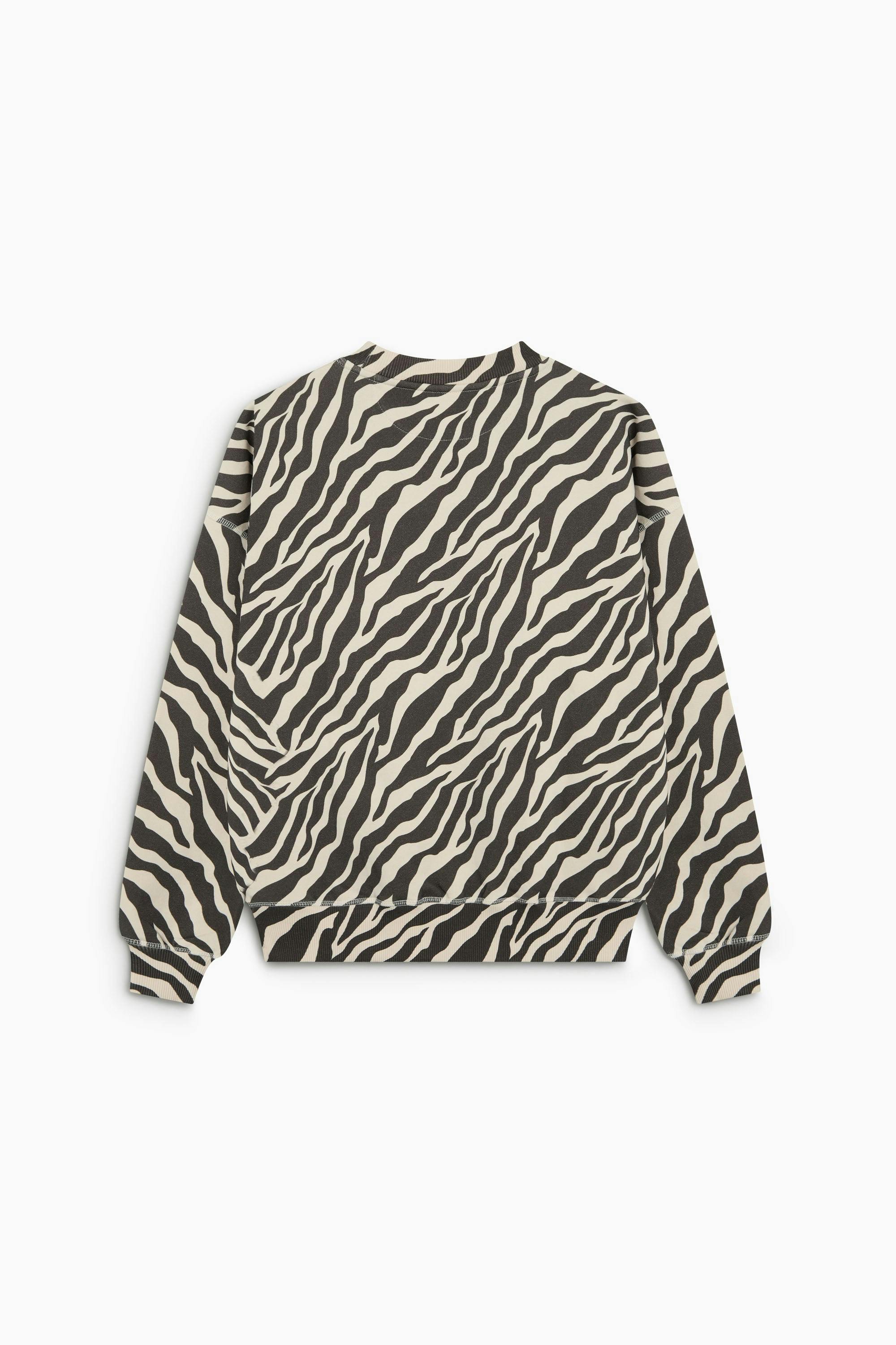 TNS Logo Woman Sweatshirt Zebra Print