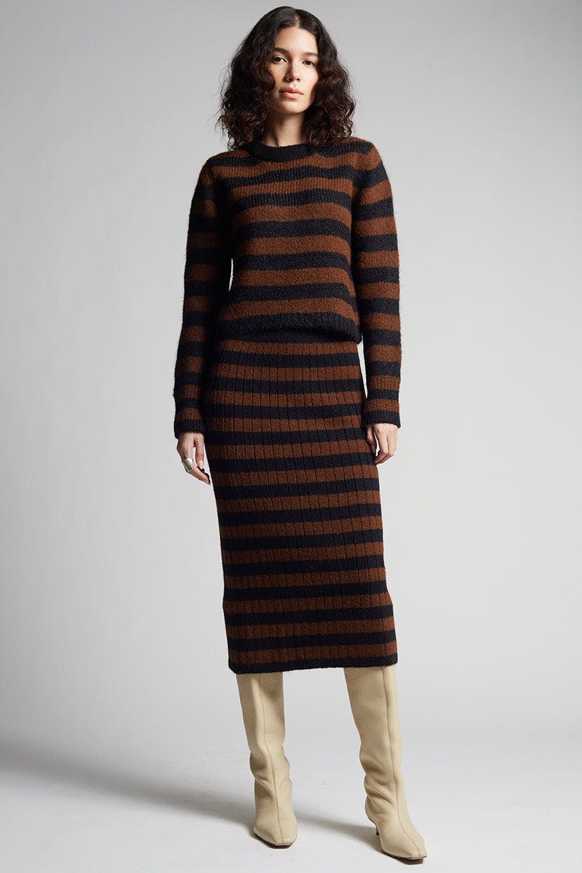 PIA STRIPE TUBE SKIRT | TWO LEFT!