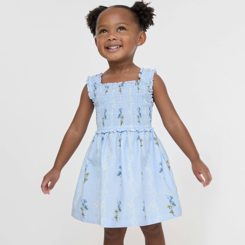 The Baby Nora Nap Dress - Bluebell Waltz