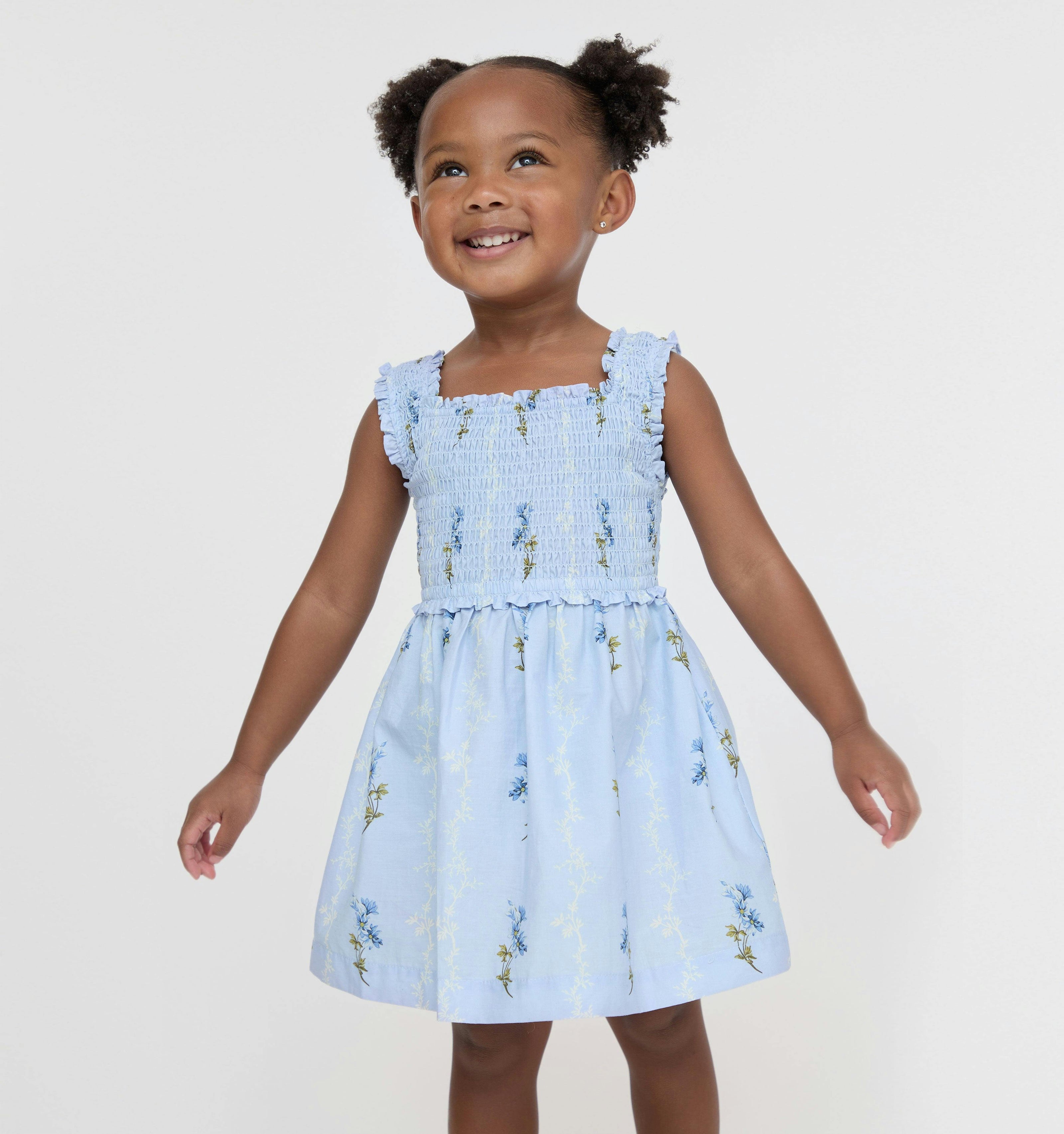 The Baby Nora Nap Dress - Bluebell Waltz